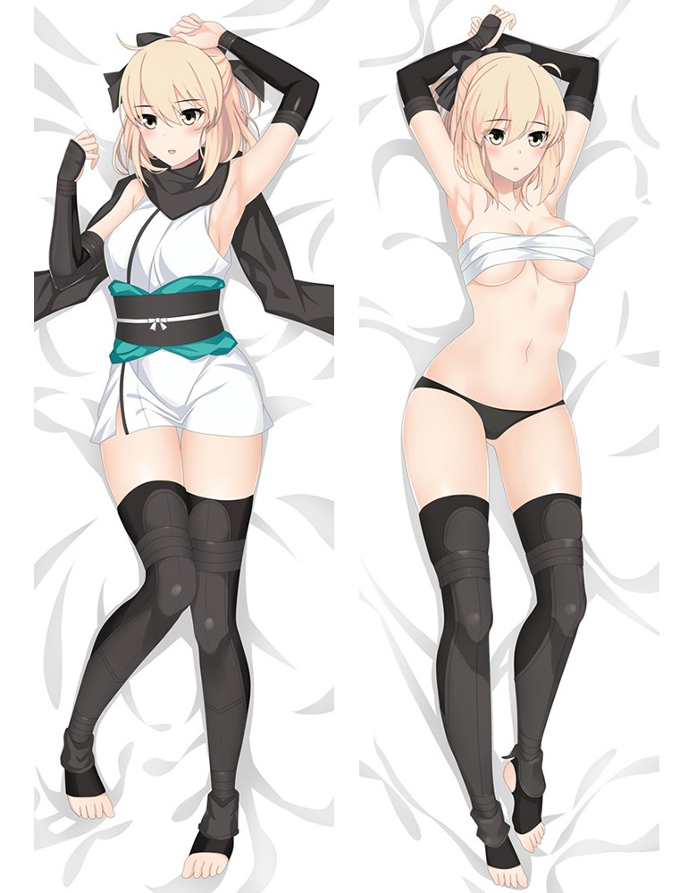Fate Grand Order Okita Souji Hugging Body Pillow Case cover