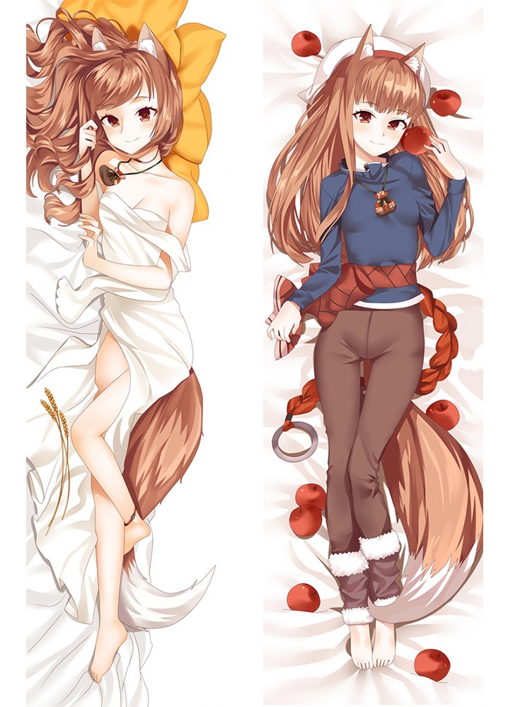 Anime Spice and Wolf Holo Cute Girl Dakimakura Pillow Cover Case Hugging Body
