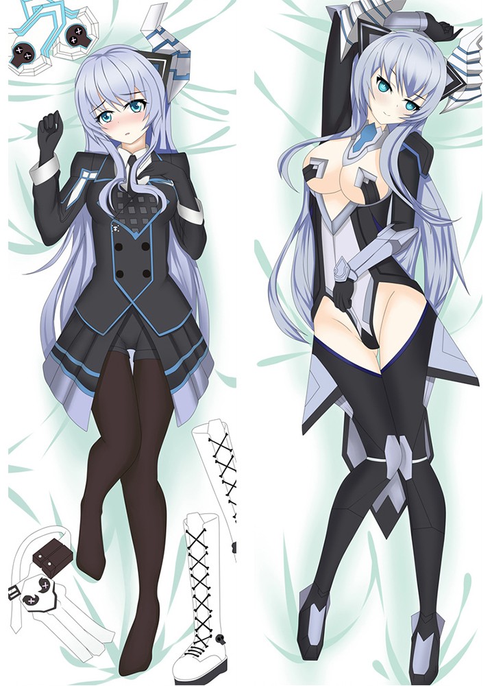 Hyperdimension Neptunia Dakimakura Neptune&Noire Cushion Throw Pillow Case