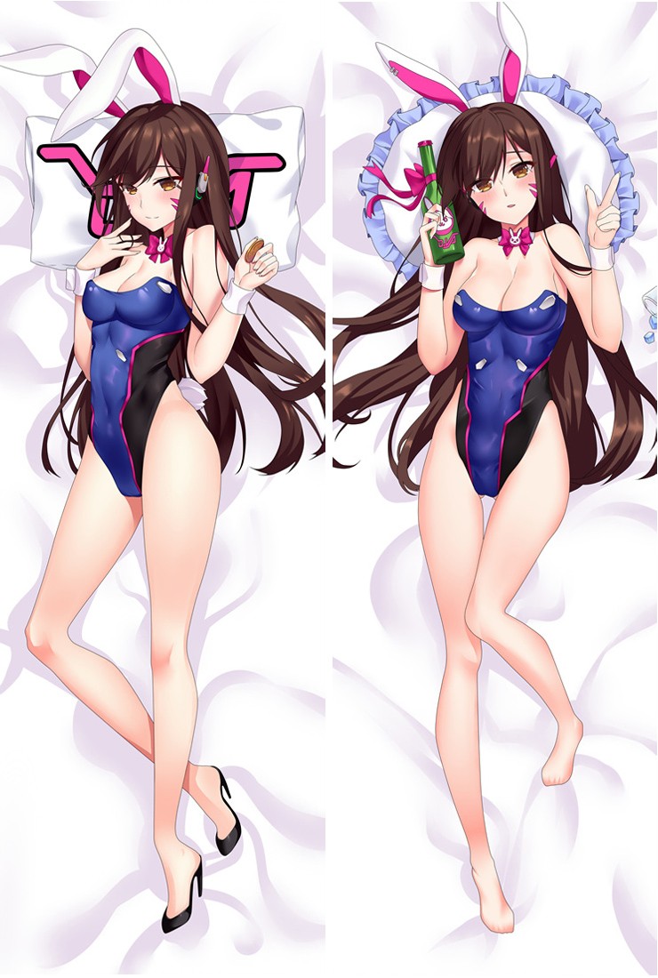 Overwatch OW D.VA Anime Pillow Case Dakimakura