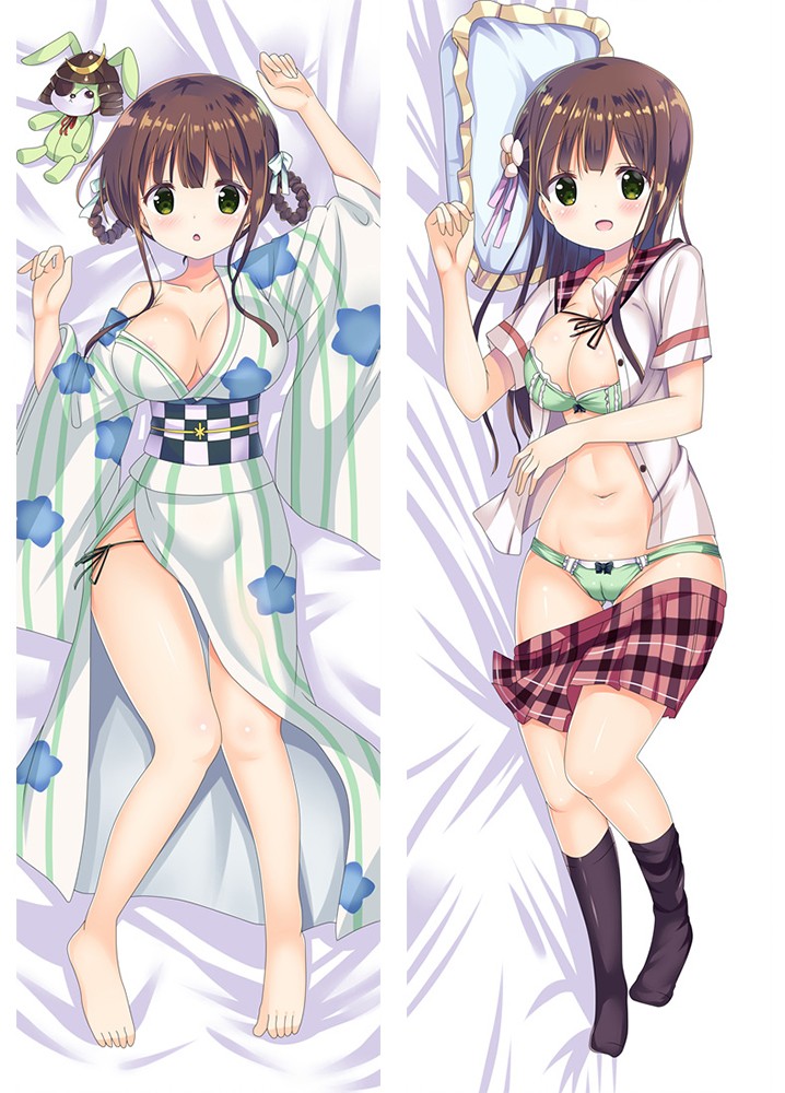 Is the Order a Rabbit? Chiya Ujimatsu Anime Dakimakura Pillow Case
