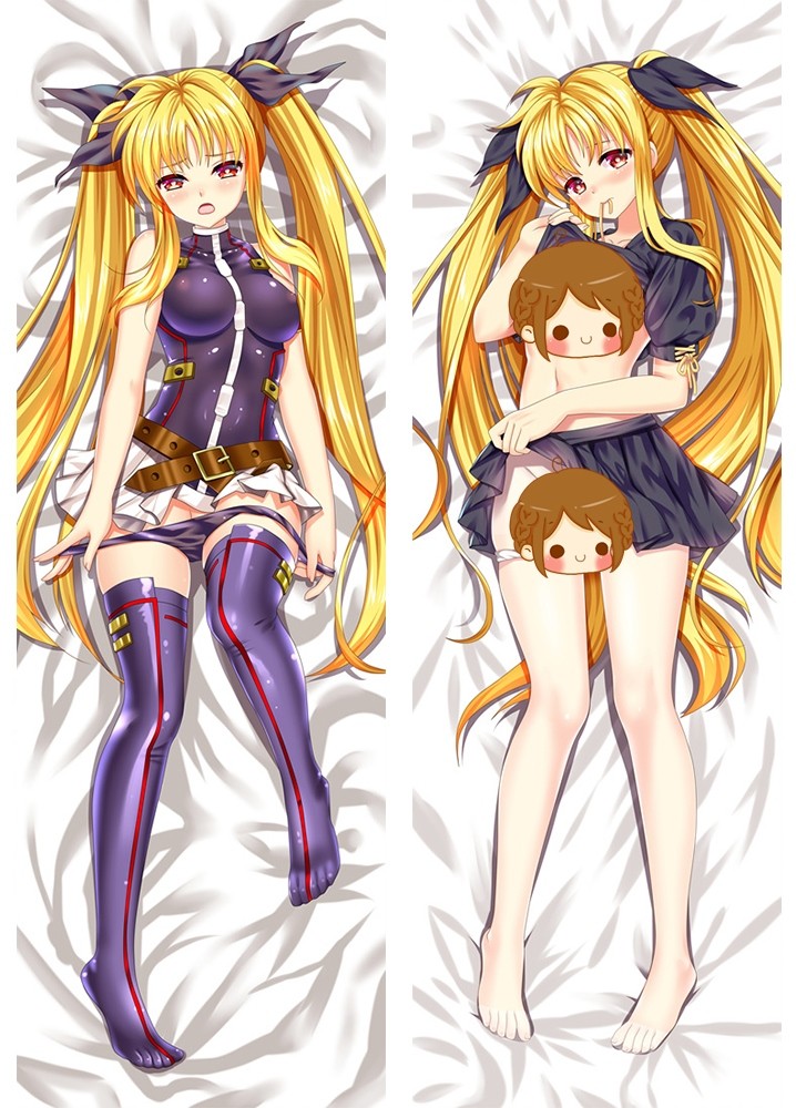 Magical Girl Lyrical Nanoha Fate Testarossa Anime Dakimakura Pillow Case 