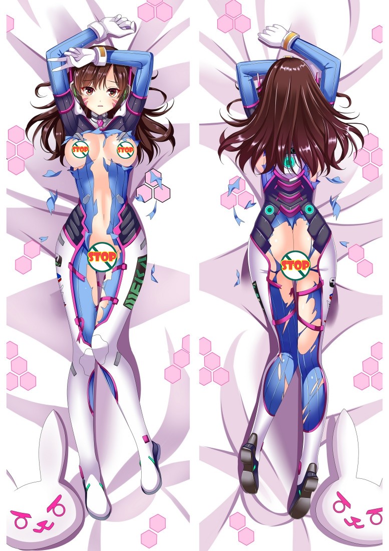 Overwatch D.Va Anime Dakimakura Pillow Cover