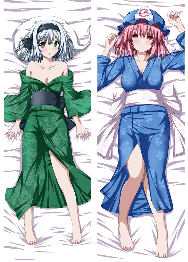Touhou Project Youmu Konpaku Yuyuko Saigyouji Anime Dakimakura Pillow Case 