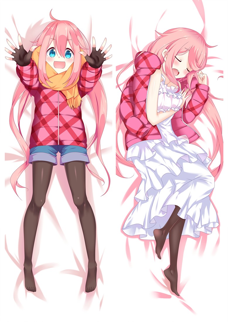 Laid-Back Camp Nadeshiko Kagamihara Anime Dakimakura Pillow CoverH3749-A