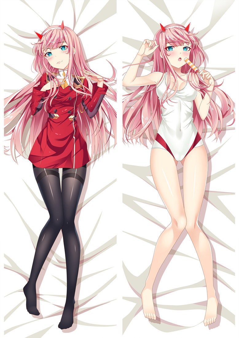 DARLING in the FRANXX Code:002 Zero Two Anime Dakimakura Pillow Cover