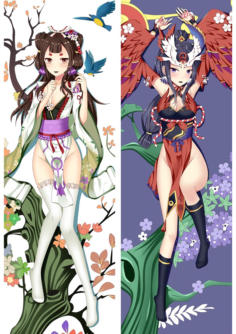 Onmyoji kachoofuugetsu Anime Dakimakura Pillow Cover