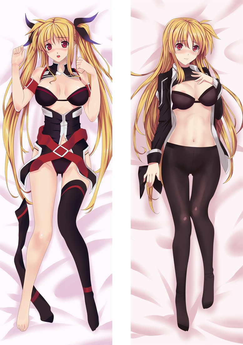 Magical Girl Lyrical Nanoha Fate Testarossa Harlaown Anime Dakimakura Pillow Cover