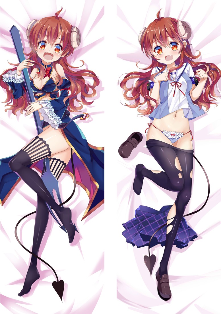 The Demon Girl Next Door Shadow Mistress Shamiko Anime Dakimakura Pillow Cover