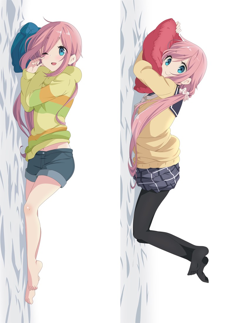 Laid-Back Camp Kagamihara Nadeshiko Anime Dakimakura Pillow Cover