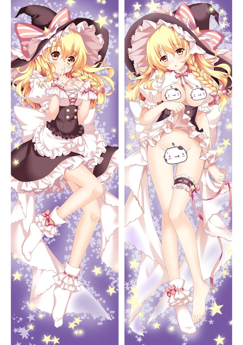 TouHou Project Kirisame Marisa Anime Dakimakura Pillow Cover