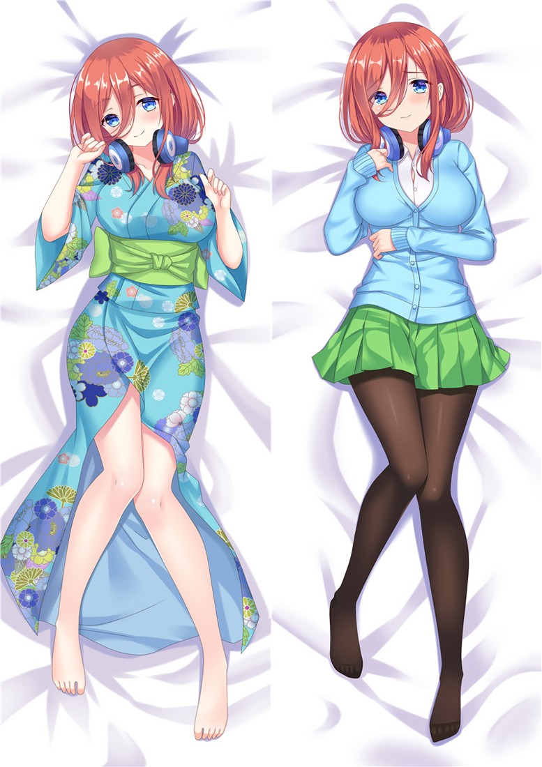 The Quintessential Quintuplets Nakano Miku Anime Dakimakura Pillow Cover