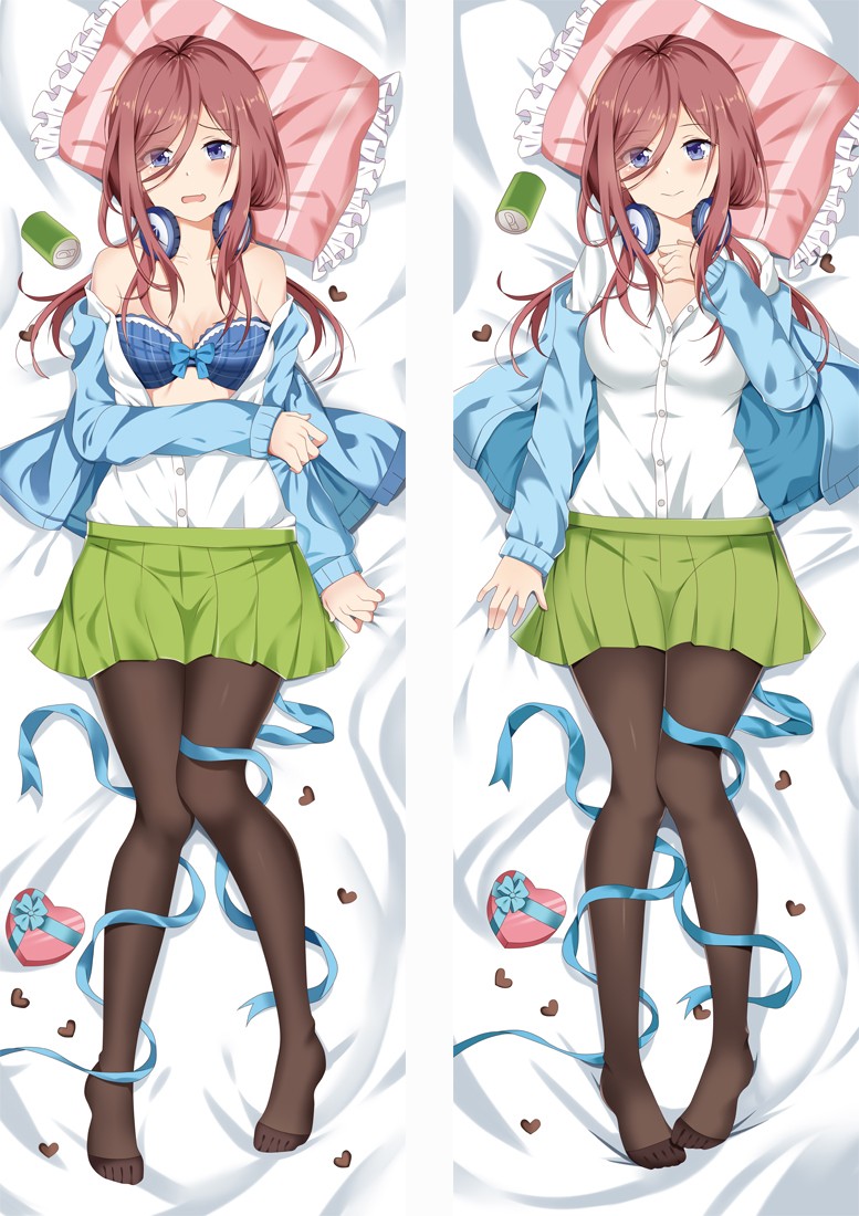 The Quintessential Quintuplets Nakano Miku Anime Dakimakura Pillow Cover