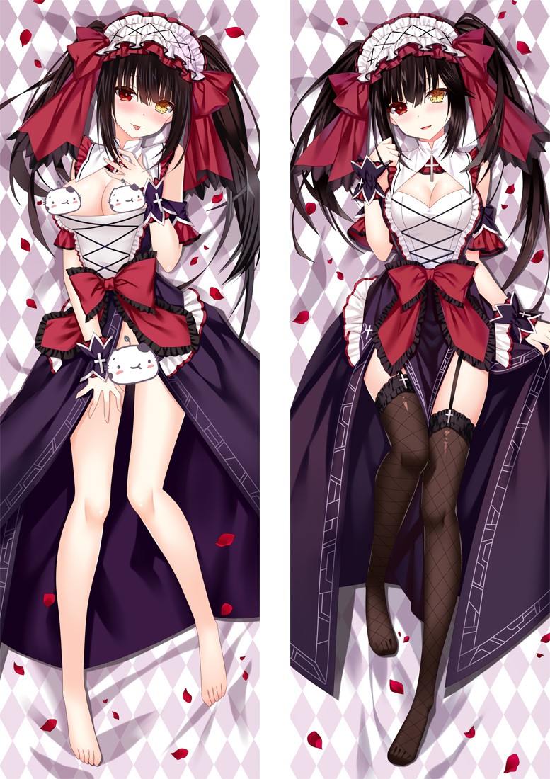 Date A Live Nightmare Tokisaki Kurumi Anime Dakimakura Pillow Cover