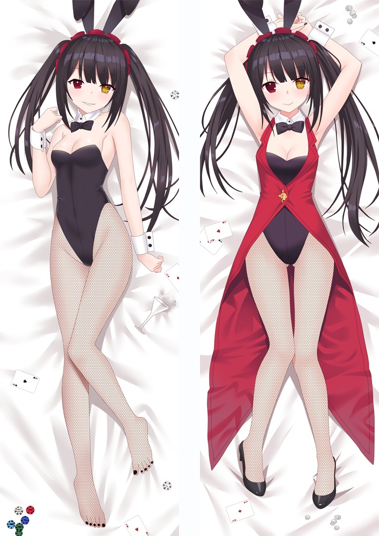 Date A Live Nightmare Tokisaki Kurumi Anime Dakimakura Pillow Cover