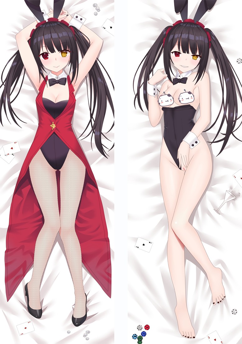 Date A Live Nightmare Tokisaki Kurumi Anime Dakimakura Pillow Cover