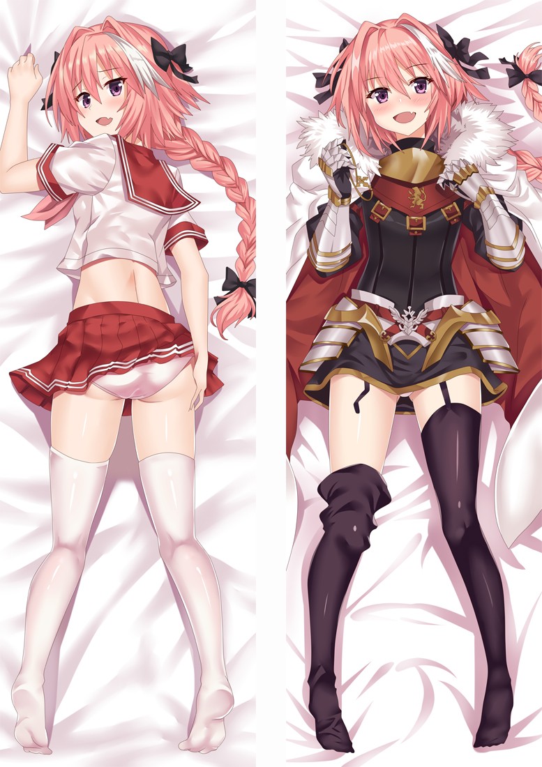 Fate/Apocrypha Astolfo Rider of Black Anime Dakimakura Pillow Cover