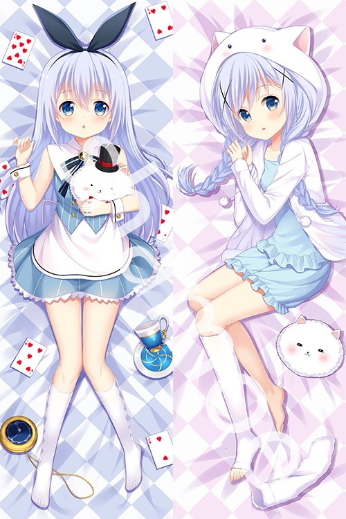 Is the Order a Rabbit? Kafuu Chino Anime Dakimakura Pillow Cover