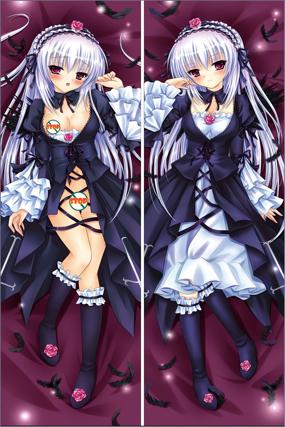 Rozen Maiden Suigintou Mercury Lampe Anime Dakimakura Pillow Cover WOW-YC193