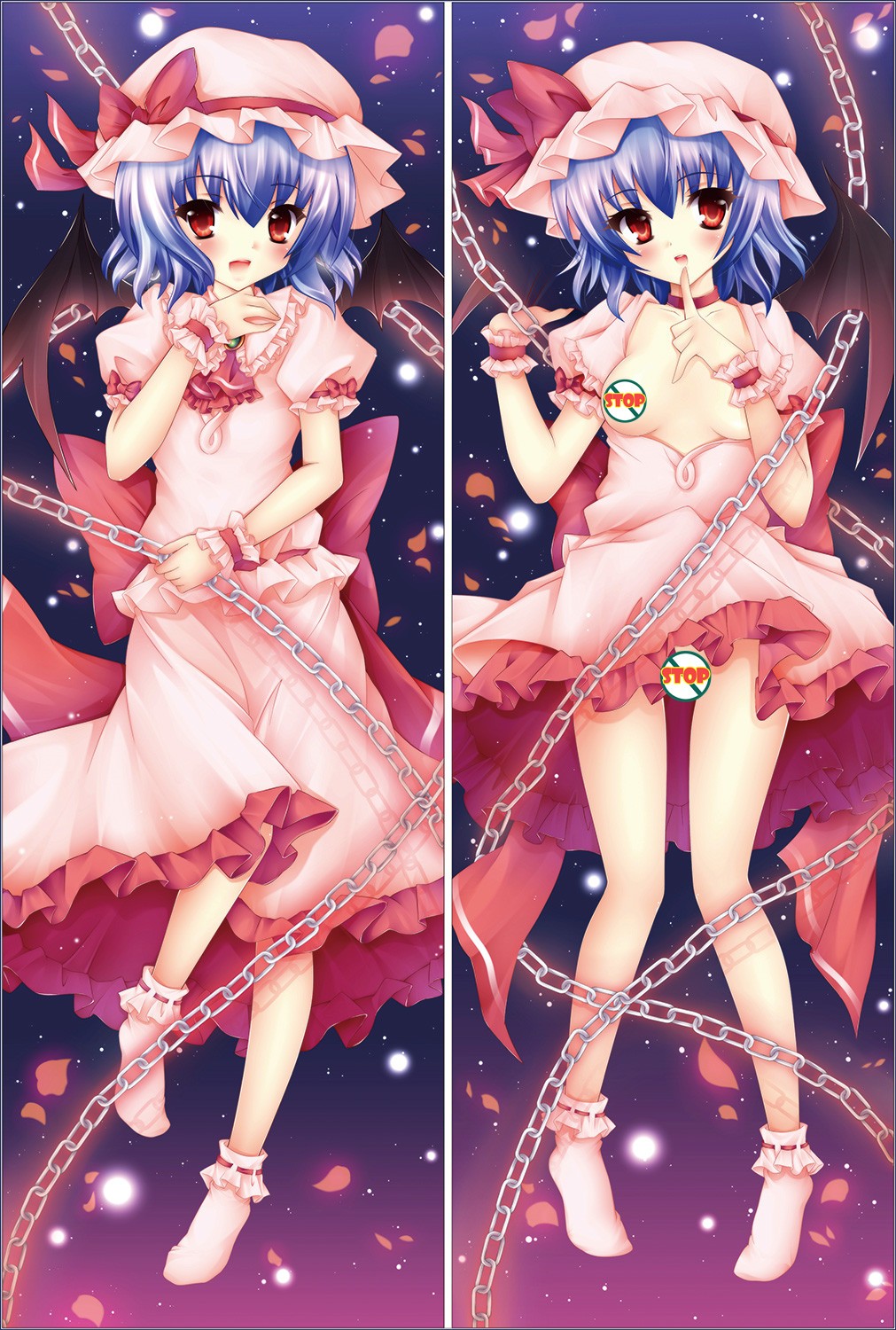 TouHou Project Remilia Scarlet Anime Dakimakura Pillow Cover WOW-YC198