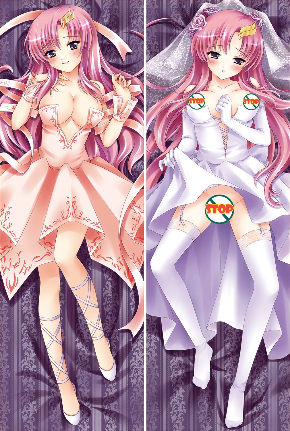 Mobile Suit Gundam Seed Lacus Clyne Anime Dakimakura Pillow Cover