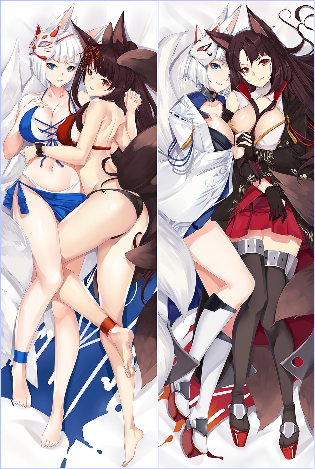 Kantai Collection Akagi&Kaga Anime Dakimakura Pillow Case 