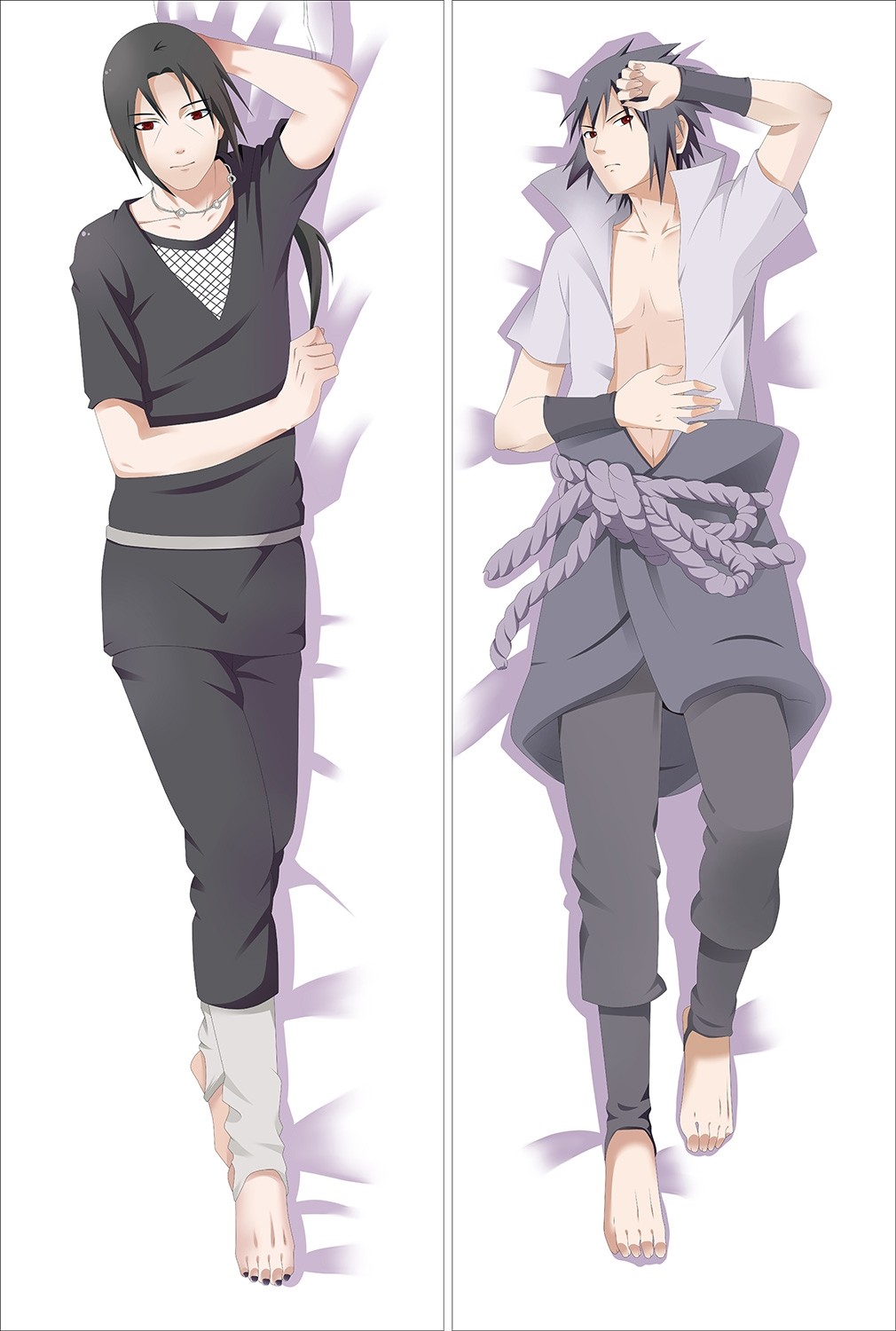 Naruto Itachi Uchiha & Sasuke Uchiha Anime Dakimakura Pillow Cover