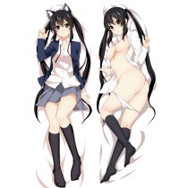 K-On! Keion Nakano Azusa nekomimi Anime Dakimakura Hugging Body Pillow Cover