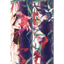 Gonna be the Twin-Tail!! Blue Ponytail and Red Ponytail Anime Dakimakura Pillow Case Cover