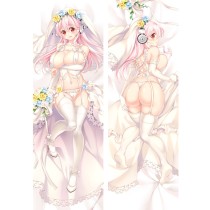 Super Sonico Bride Sonico Anime Dakimakura Hugging Body Pillow Cover