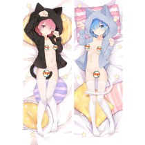 Re:Zero Starting Life in Another World Rem Ram Anime Dakimakura Pillow Cover