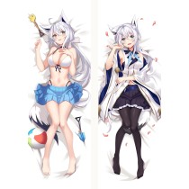 Virtual YouTuber Shirakami Fubuki Anime Dakimakura Pillow Cover