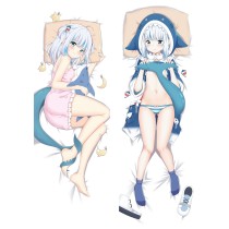Virtual Youtuber Gawr Gura Anime Dakimakura Body Pillow Cover