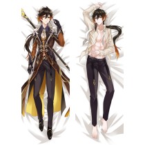 Genshin Impact Zhongli Anime Dakimakura Body Pillow Cover