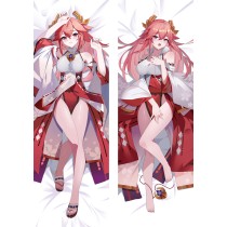 Genshin Impact Yae Miko Anime Dakimakura Body Pillow Cover
