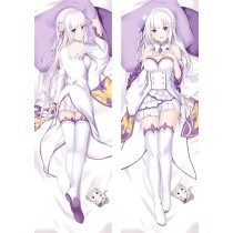 Re:Zero Emilia Anime Dakimakura Body Pillow Cover