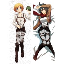 Attack on Titan Armin Arlert & Mikasa Ackerman Anime Dakimakura Body Pillow Cover