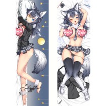 Kemono Friends Silver Fox Anime Dakimakura Pillow Cover