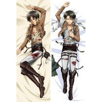 Attack on Titan Eren Yeager Levi Ackerman Anime Dakimakura Pillow Case