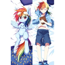 MLP My Little Pony Rainbow Dash Anime Dakimakura Pillow Case