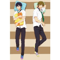 Free! Iwatobi Swim Club Haruka Nanase & Makoto Tachibana Male Anime Dakimakura Pillow Cover