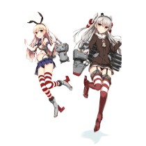 Kantai Collection Shimakaze Amatsukaze Anime Dakimakura Pillow Case