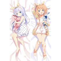 Is the Order a Rabbit Chino Kafū Hoto Kokoa Anime Dakimakura Pillow Case