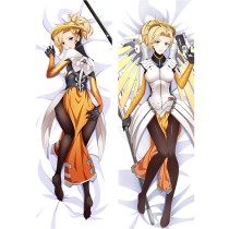 Overwatch OW Mercy Anime Dakimakura Pillow Cover