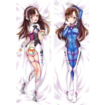 Overwatch OW D.Va Hana Song Anime Dakimakura Pillow Cover