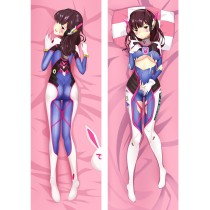 Overwatch OW D.Va Hana Song Anime Dakimakura Pillow Cover