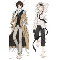 Bungo Stray Dogs Nakajima Atsushi Dazai Osamu Anime Dakimakura Pillow Cover