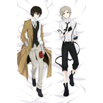 Bungo Stray Dogs Osamu Dazai Atsushi Nakajima Anime Dakimakura Pillow Cover