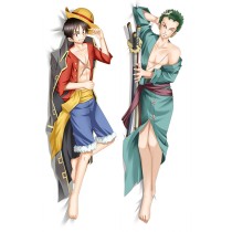 One Piece Monkey D. Luffy & Roronoa Zoro Anime Dakimakura Pillow Cover