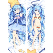 Snow Hatsune Miku Dakimakura Bed Hug Body Pillow Case Cover